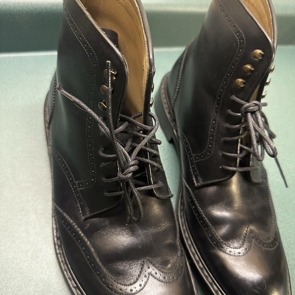 JACK ERWIN Original Goodyear Welted Boots Black Handmade In Spain Men's 10.5 - Picture 2 of 16